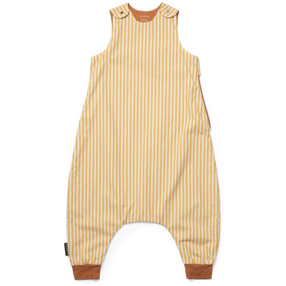 DOCKATOT Golden Stripe Cotton Pajama Romper 18-36 months
